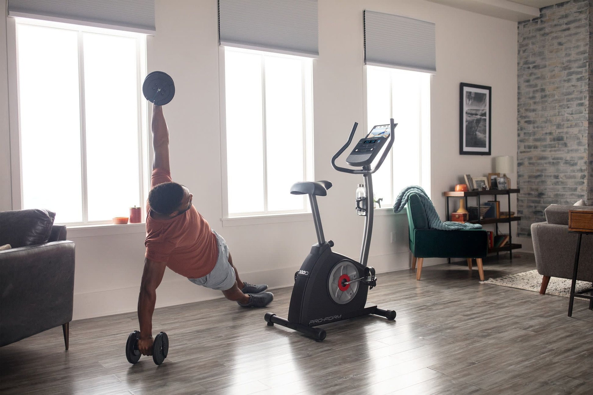 Cycle Trainer 300 Ci Upright Stationary Exercise Bike, Compatible with Ifit Personal Training