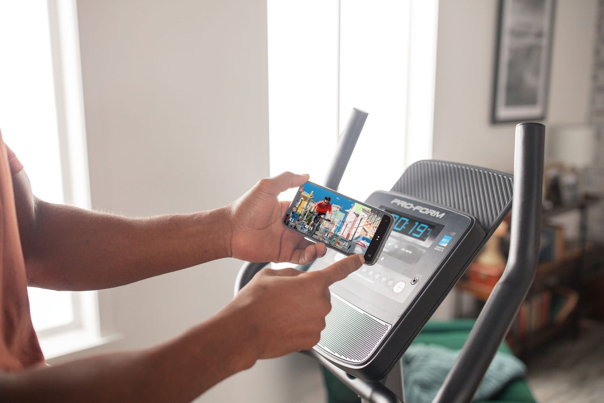 Cycle Trainer 300 Ci Upright Stationary Exercise Bike, Compatible with Ifit Personal Training