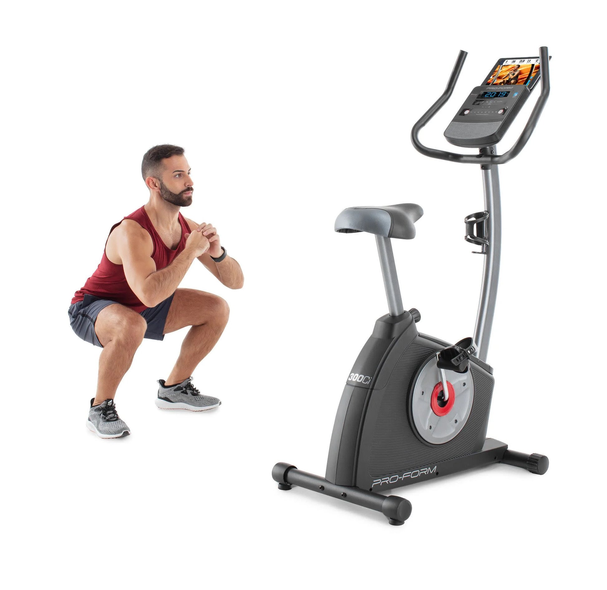 Cycle Trainer 300 Ci Upright Stationary Exercise Bike, Compatible with Ifit Personal Training