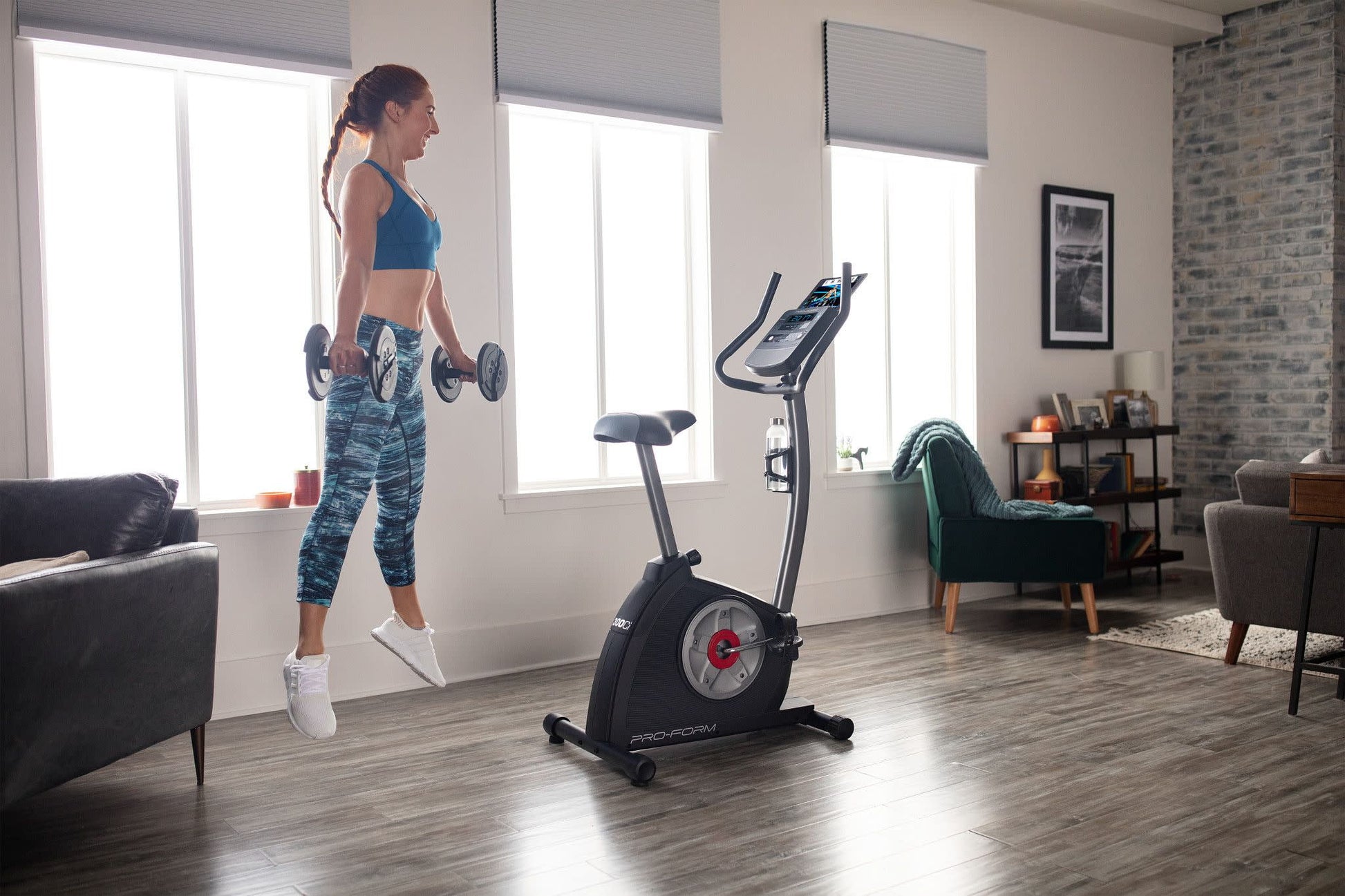 Cycle Trainer 300 Ci Upright Stationary Exercise Bike, Compatible with Ifit Personal Training