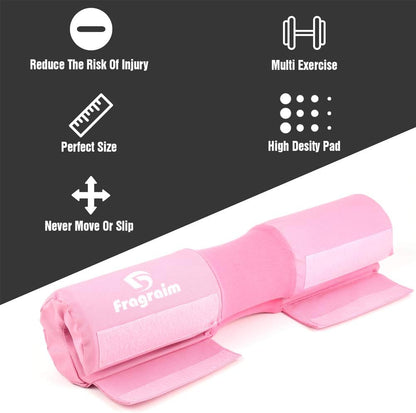 Barbell Squat Pad, Safety Bar Pad with Thick Foam and Nylon Padding - Neck & Shoulder Protective Pad Support for Squats, Lunges & Hip Thrusts - Fits Olympic Standard Weightlifting Bar